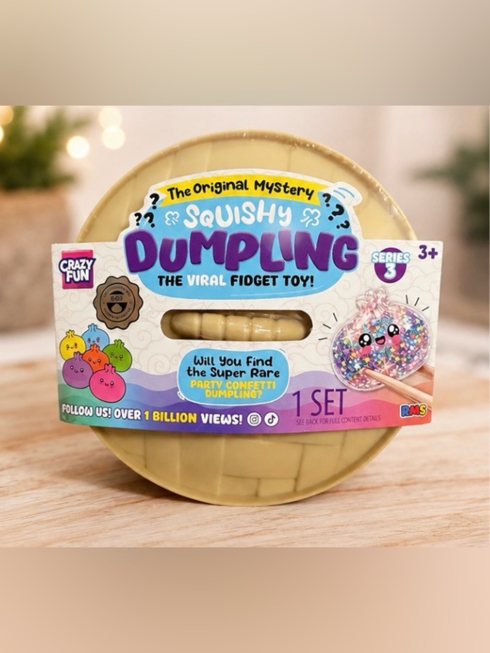 RMS Original Mystery Squishy Dumpling - (Party Glitter Series 3)